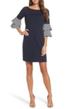 Women's Eliza J Tiered Sleeve Shift Dress - Blue