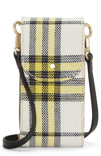 Ed Ellen Degeneres Small Baja Leather Crossbody Bag - Yellow