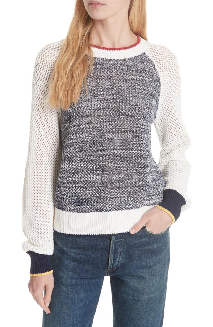 Women's Joie Colorblock Cotton Sweater