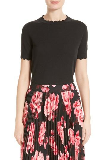 Women's Kate Spade New York Scallop Silk Blend Sweater