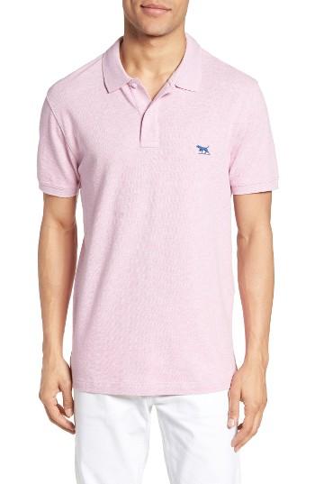 Men's Rodd & Gunn 'the Gunn' Pique Sports Fit Cotton Polo - Pink