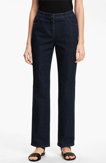 St. John Yellow Label 'marie' Straight Leg Stretch Jeans Womens Stone Wash