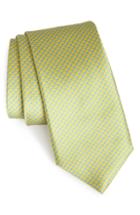 Men's Nordstrom Men's Shop Lucent Geometric Silk Tie, Size - Yellow
