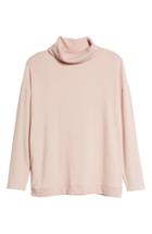 Women's Gibson Cozy Fleece Turtleneck, Size - Pink