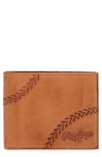 Men's Rawlings Line Drive Bifold Leather Wallet -