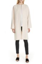Women's Theory Rounded Double Face Wool & Cashmere Coat, Size - Ivory