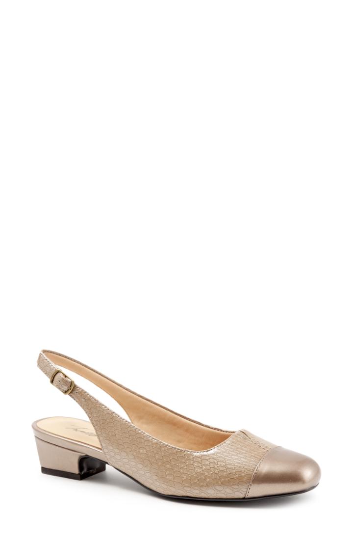 Women's Trotters 'dea' Slingback .5 Ww - Beige