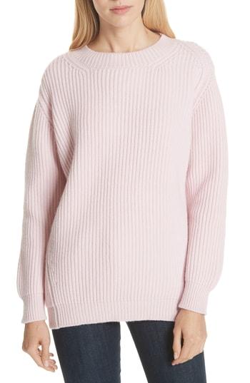 Women's & Daughter Inver Ribbed Wool & Cashmere Sweater - Pink