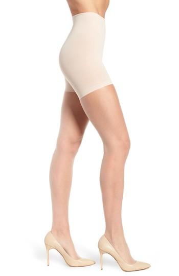 Women's Donna Karan New York The Nudes Whisper Weight Control Top Pantyhose - Beige