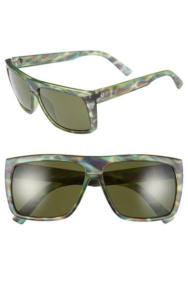 Women's Electric 'black Top' 61mm Flat Top Sunglasses - Mason Tiger/ Grey