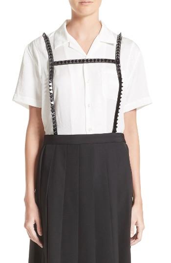 Women's Noir Kei Ninomiya Short Sleeve Satin Blouse