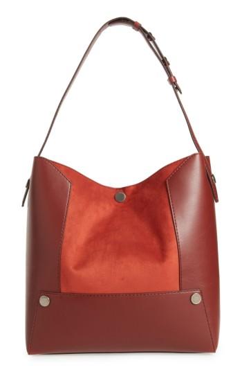 Stella Mccartney Small Faux Leather Bucket Bag - Red