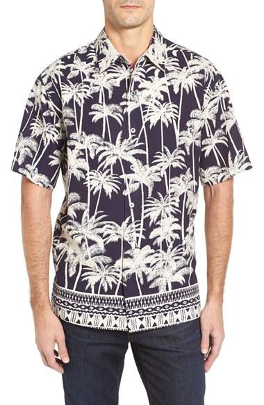 Men's Tori Richard Trees Classic Fit Short Sleeve Sport Shirt