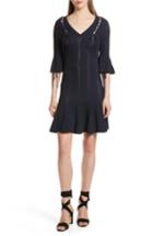 Women's Jonathan Simkhai Lace-up Detail Dress - Blue