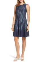 Women's Nic+zoe Lightning Streaks Twirl Dress - Blue