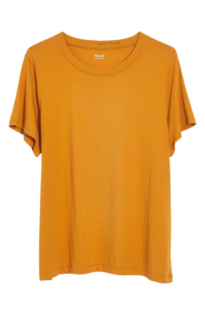 Women's Halogen Skivvy Fine Rib Crewneck Tee, Size - Pink
