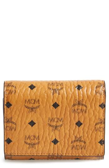 Women's Mcm Color Visetos Trifold Wallet -