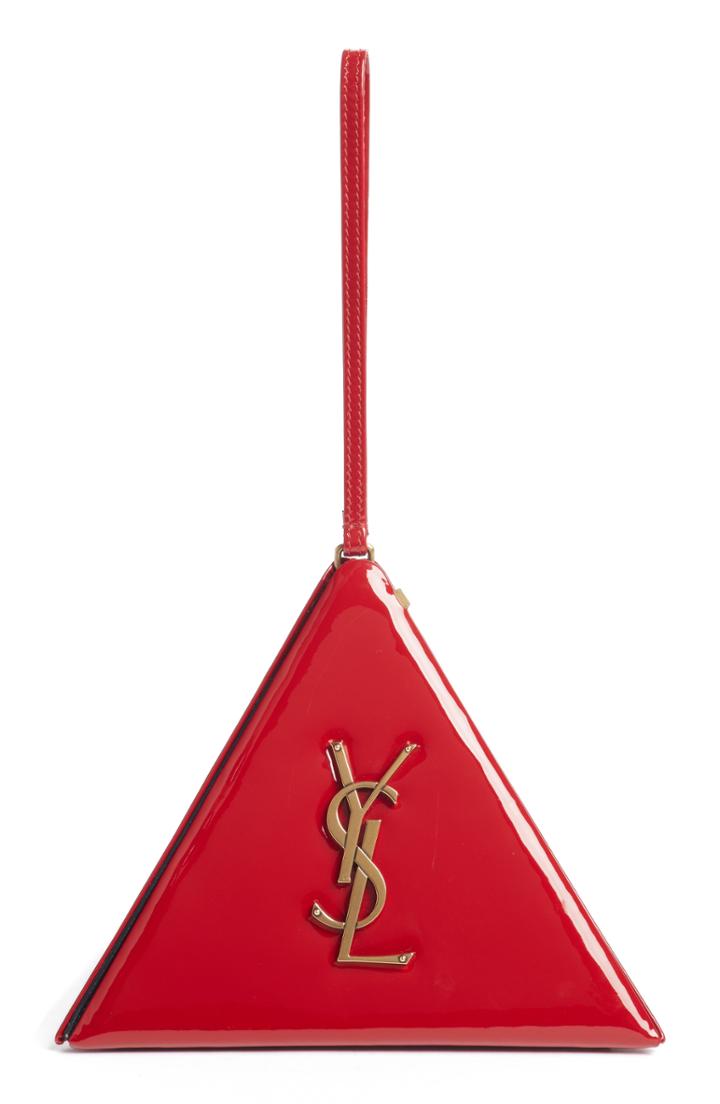 Saint Laurent Pyramid Patent Minaudiere -