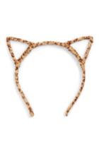 Tasha Leopard Cat Ears, Size - Brown