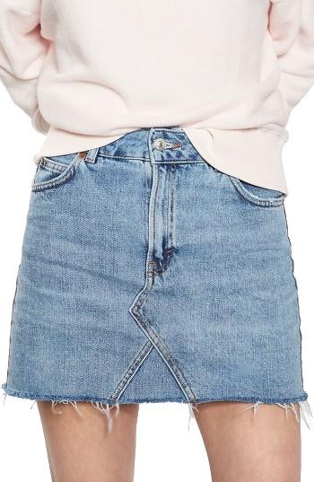 Women's Topshop Denim Miniskirt