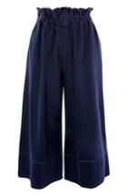 Women's Topshop Boutique Baggy Fray Crop Jeans Us (fits Like 0) - Blue
