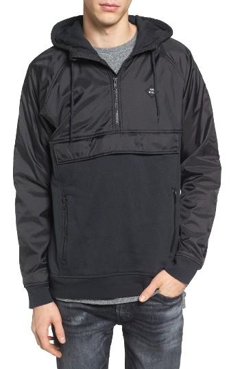 Men's Rvca Function Mixed Media Hoodie