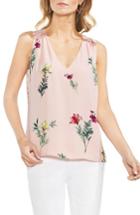 Women's Vince Camuto Tropical Garden Sleeveless Blouse, Size - Pink