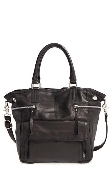 Day & Mood 'hannah' Leather Satchel - Black
