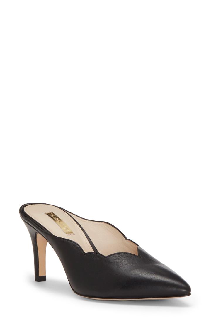 Women's Louise Et Cie Kirina Scalloped Mule M - Black