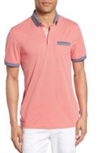 Men's Ted Baker London Shapiro Extra Trim Fit Oxford Polo (s) - Coral