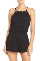 Women's La Blanca Eyes On You Cover-up Romper With Shelf Bra
