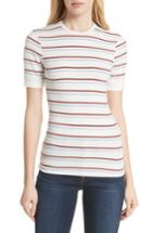 Women's Frame '70s Stripe Fitted Tee - White