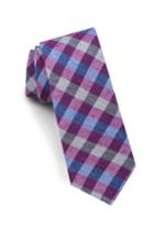 Men's Ted Baker London Check Silk & Wool Tie, Size - Pink