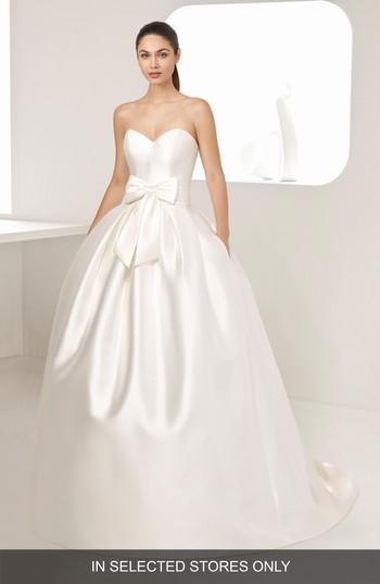Women's Two By Rosa Clara Enebro Strapless Mikado Gown, Size In Store Only - Beige