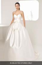 Women's Two By Rosa Clara Enebro Strapless Mikado Gown, Size In Store Only - Beige