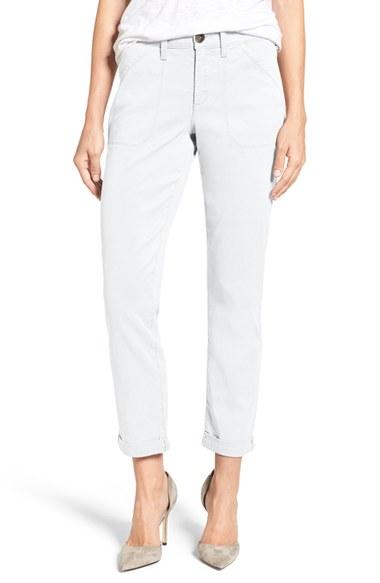 Women's Nydj Reese Relaxed Chino Pants - White