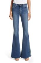 Women's L'agence Solana Side Stripe Flare Jeans - Blue