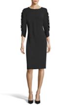 Women's Eci Ruffle Sleeve Sheath Dress - Black