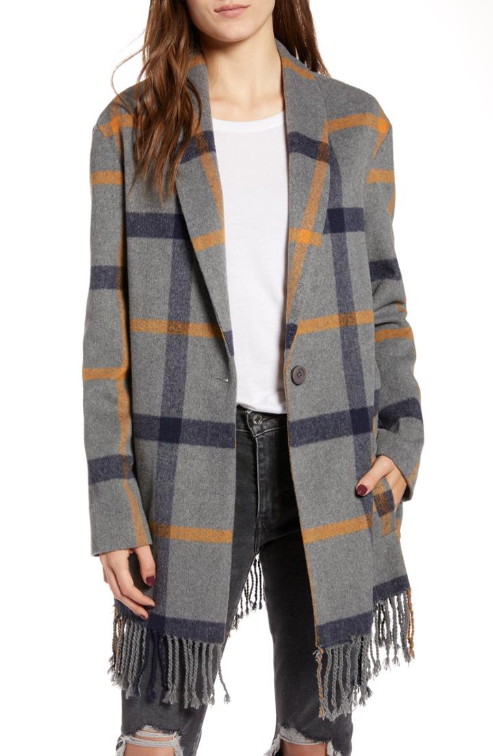 Women's Eileen Fisher Belted Stretch Organic Cotton Coat