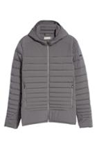 Men's Kjus Blackcomb Stretch Hooded Men's Down Fill Jacket Eu - Grey