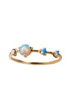 Women's Wwake Counting Collection Large Four Step Opal Ring