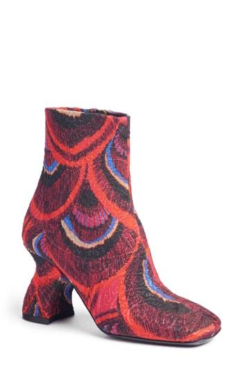 Women's Dries Van Noten Wave Heel Bootie .5us / 35.5eu - Red