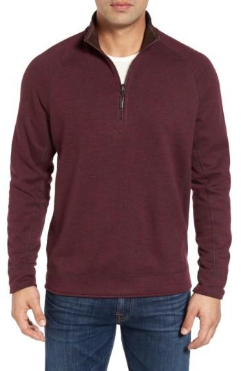 Men's Tommy Bahama Slubtropics Reversible Half Zip Pullover