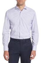 Men's Boss Sharp Fit Check Dress Shirt .5r - Pink
