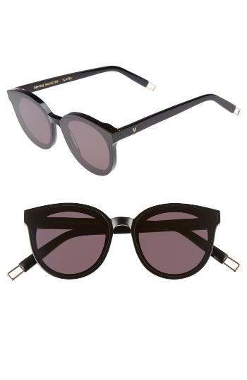 Women's Gentle Monster Black Peter 61mm Rounded Sunglasses - Black