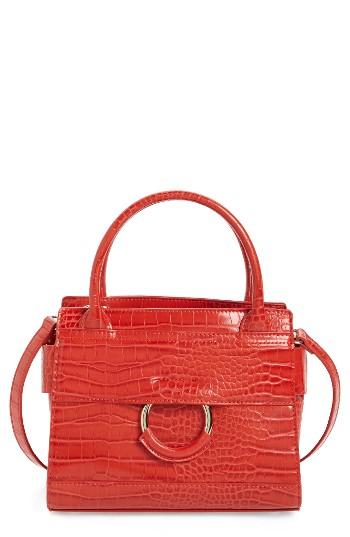 Sam Edelman Mini Chiara Faux Leather Satchel - Red