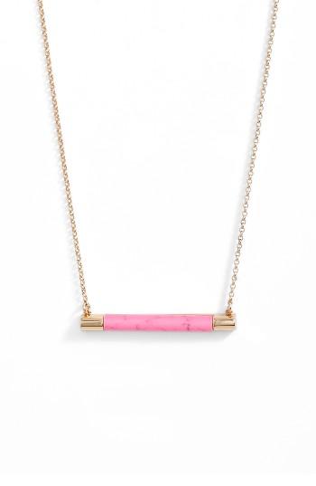 Women's Kate Spade New York Building Blocks Bar Pendant Necklace