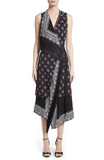 Women's Altuzarra Fringe Print Us / 36 Fr - Black