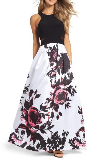 Women's Xscape Print Ballgown