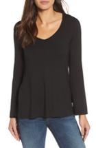 Women's Kut From The Kloth Milo Bell Sleeve Top - Black